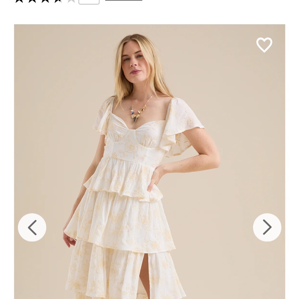 Altar'd State Cream Maxi Dress